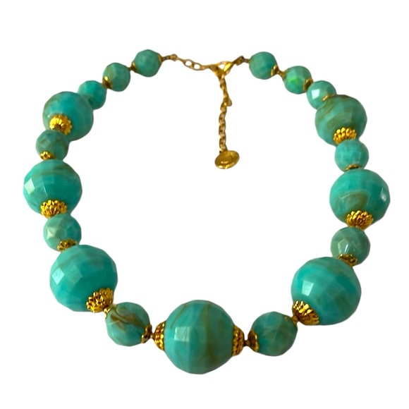 RJ Graziano Turquoise Chunky Necklace - Picture 1 of 2